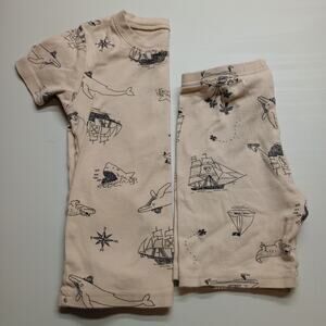 Carter’s Kids Pajama Set 5T Nautical Pirate Ocean Print